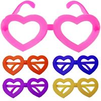 Óculos Coração colorido sem Lente 10 Unidades