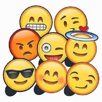 Plaquinhas Divertidas Emoji WhatsApp Kit 2 Festança