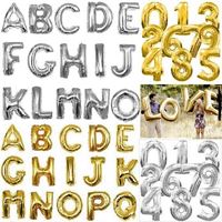 Balão Metalizado Números e letras Dourado Prata 1 Metro