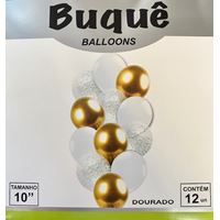 Buque baloes Dourado Arranjo Baloontech