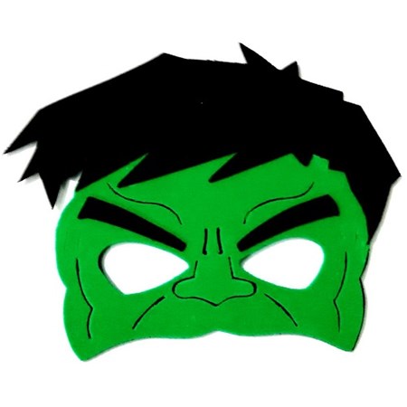 Mascara hulk c/ 4 Unidades