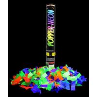 Lança Confetes Neon Festa Brilha Luz Negra Florescente