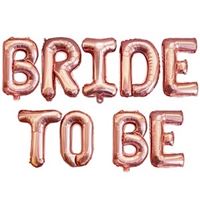 Kit Balao BRIDE TO BE -  Rose Gold 40 cm cada letra