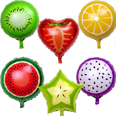6 Unidades Balão Fruta Festa Tropical