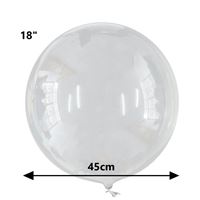 Balão Bubble 18 Polegadas Silicone Transparente