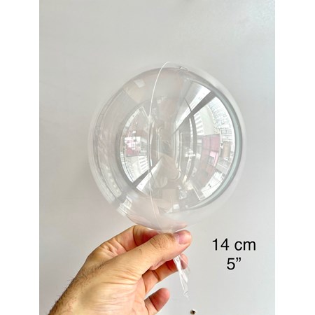 50 Unid Mini Balão Bubble Bobo 5 Polegadas