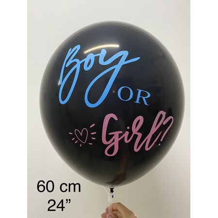 Balão Chá Revelação Látex 60 cm Boy or Girl Azul e Rosa